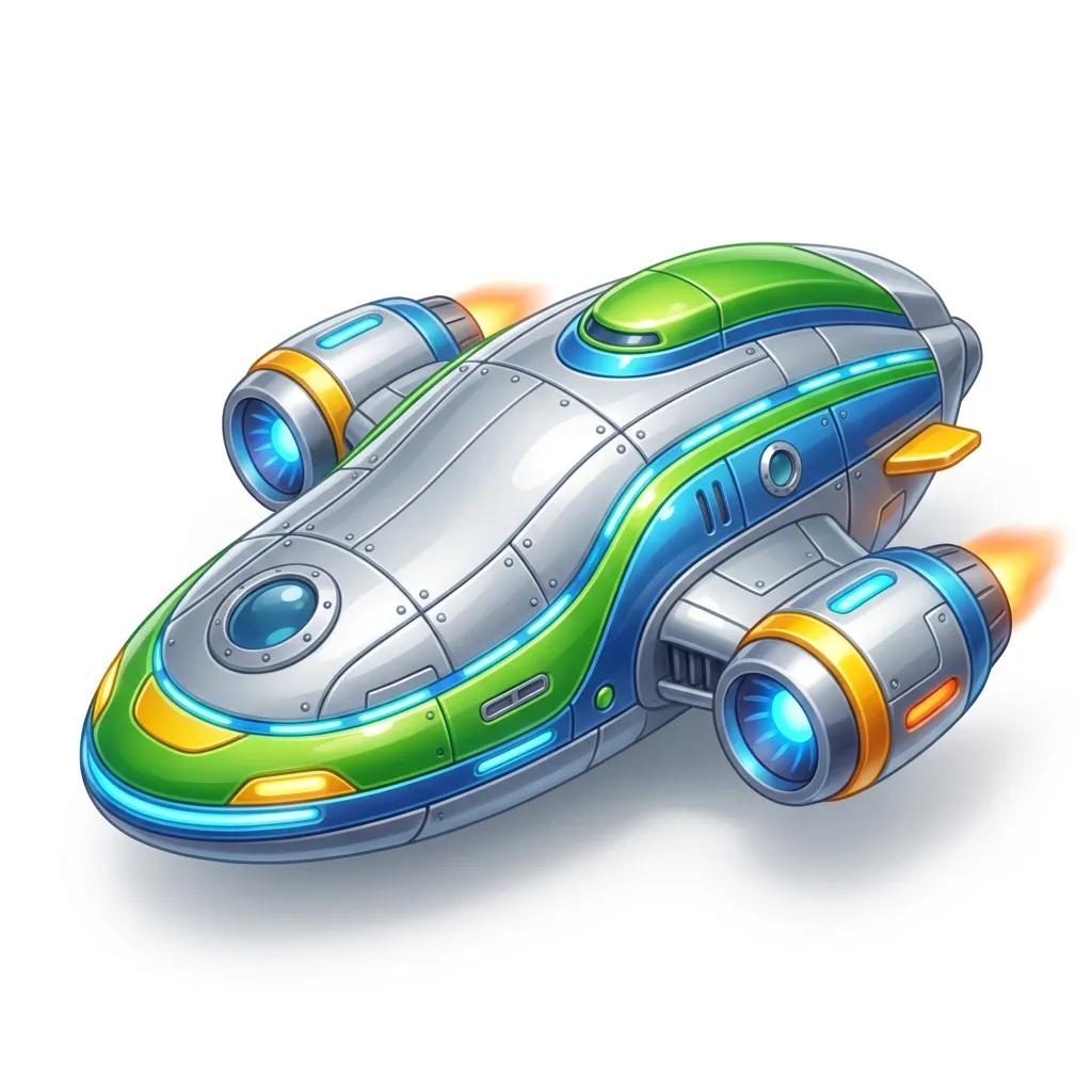 Space Shuttle – Spielstein im Weltraum-Thema