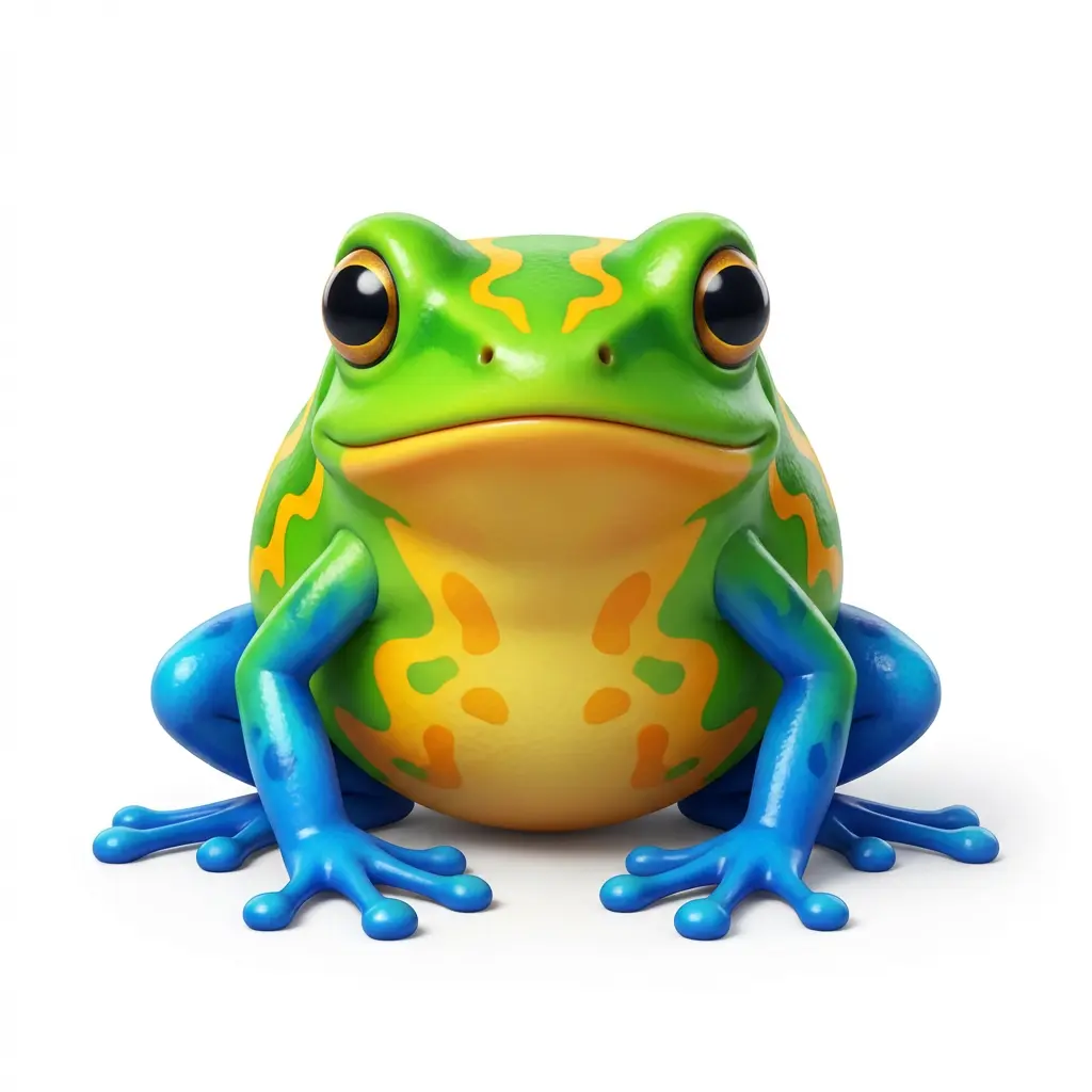 Frosch – Spielstein im Tropen-Thema